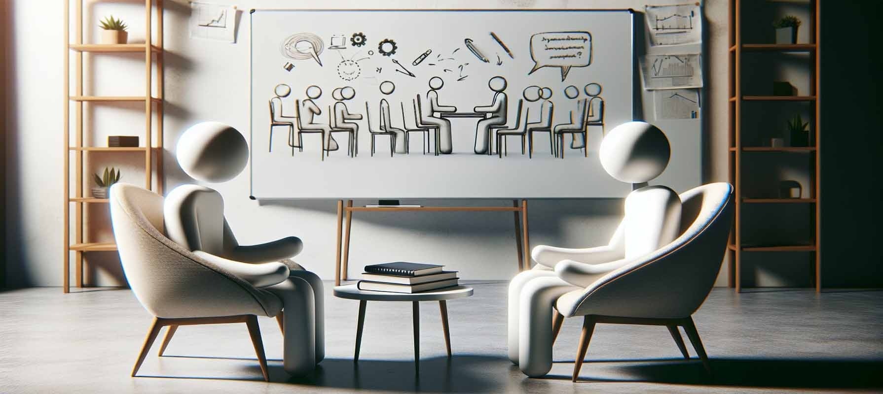 Symbolisches Foto für Coaching, Gespräch und Klärungsprozess